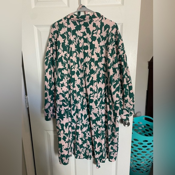 ELOQUII ELEMENTS Floral Belted Buttondown Shirtdress EUC - Picture 5 of 5